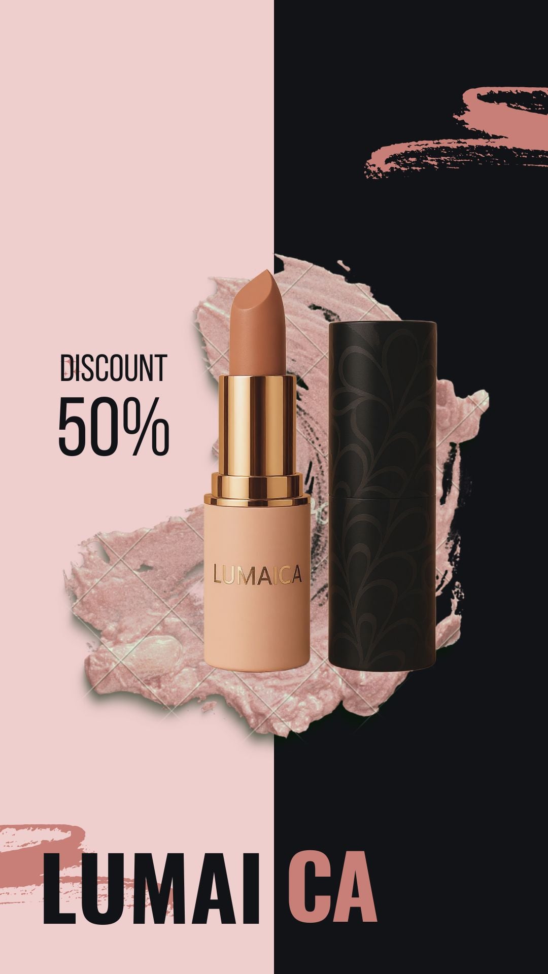 Eloura Matte Nude Lipstick in a Round Tube 23 (Bundle 25 pcs)