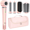 5 in 1 Hair Dryer, Air Wrap Styler with Travel Bag-Frizz-Free Auto Wrap Curler, Straightening for Hair Styling, No Heat Damage