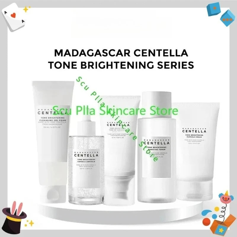 Korean Skincare Centella Asiatica Skincare Hyalu-Cica Cleanser 125ml Essence 100ml Cream 75ml Toner 210ml Moisturizing Mask 20g