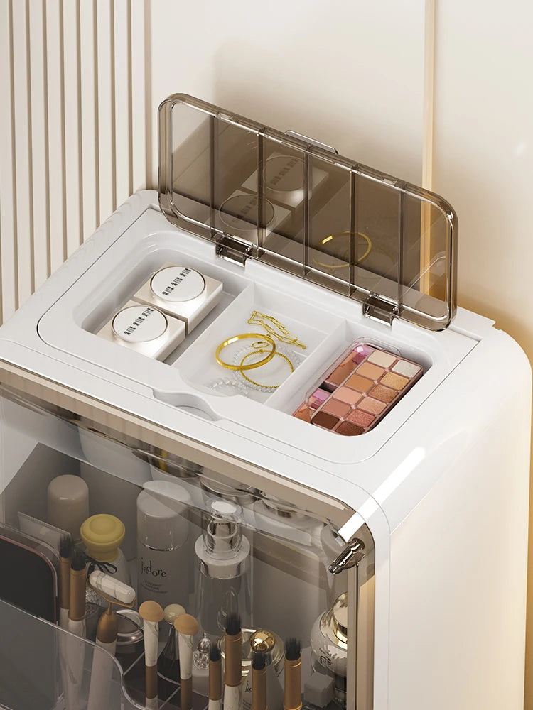 High-end cosmetic storage cabinet, home dressing table drawer, storage rack, large-capacity plastic cosmetic storage box