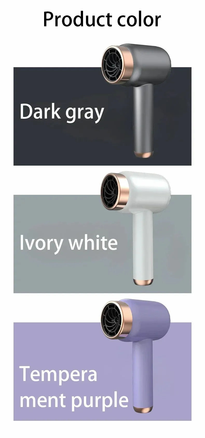 Hair Dryer Charging Portable USB Rechargeable Hairdryer High-Power Home Quick-Dry Hair Salon Travel Blow Dryer