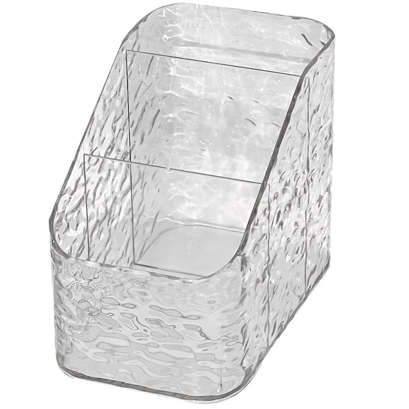 A set of transparent cosmetic storage box, plastic cosmetic storage box, cosmetic table, lipstick ice frame, skin care products,