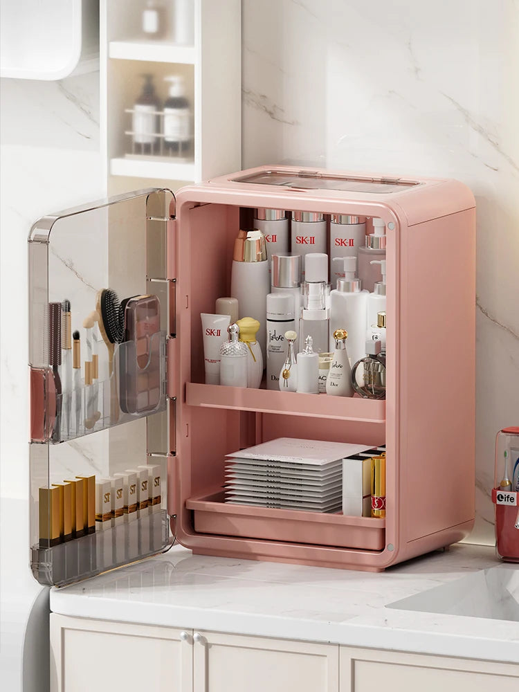 High-end cosmetic storage cabinet, home dressing table drawer, storage rack, large-capacity plastic cosmetic storage box