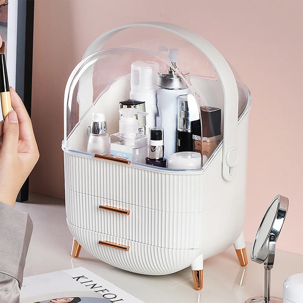 Cosmetic Storage Box Big Capacity Bathroom Waterproof Dustproof Jewelry Makeup Organizer Skin Care Makeup Display Storage Drawer