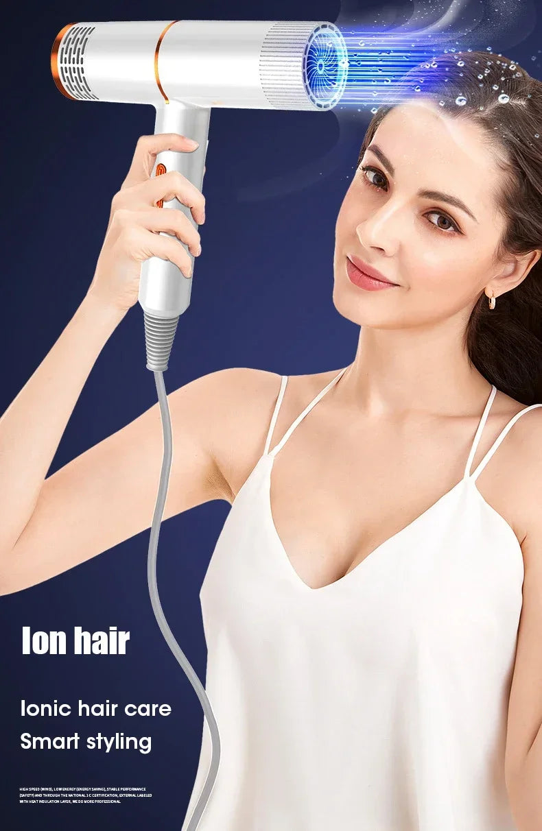 Professional Hair Dryer Strong Wind Salon Dryer Hot Air and Cold Air Wind Negative Ionic Hammer Blower Dry Electric Hair Dryer