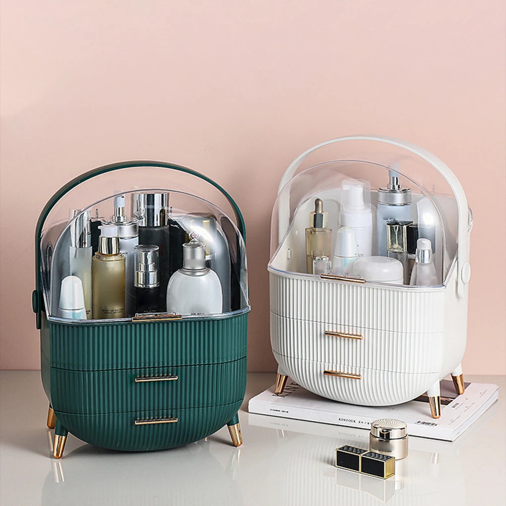 Cosmetic Storage Box Big Capacity Bathroom Waterproof Dustproof Jewelry Makeup Organizer Skin Care Makeup Display Storage Drawer
