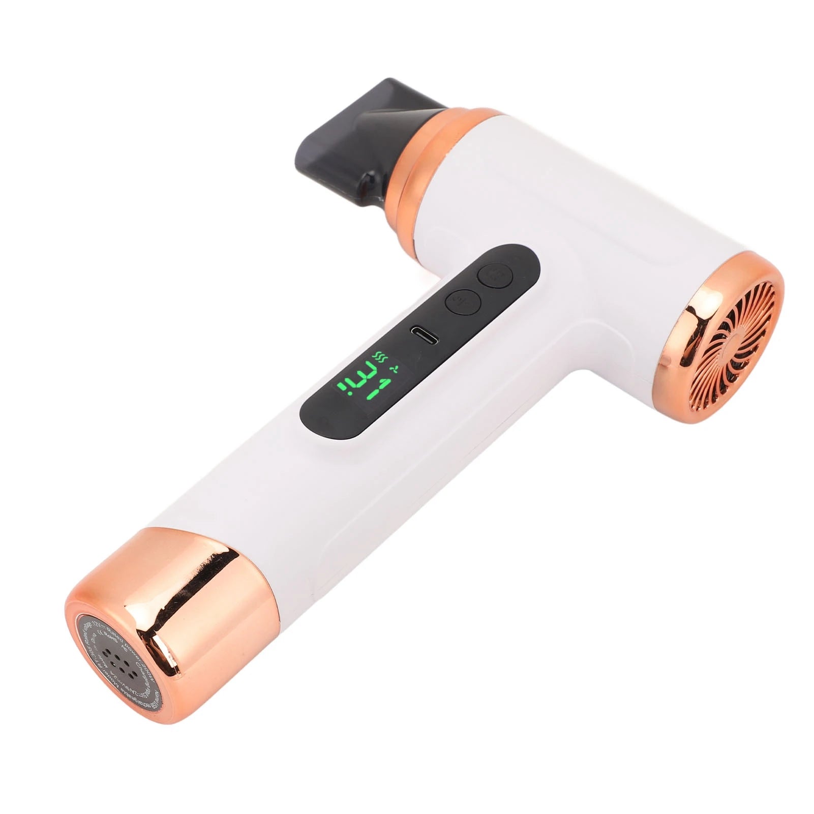 Cordless Hair Dryer 15000mAh Portable USB Rechargeable Hair Dryer with USB Charging Cold Hot Wind 200W for Students Dormitory Wh