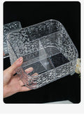 A set of transparent cosmetic storage box, plastic cosmetic storage box, cosmetic table, lipstick ice frame, skin care products,