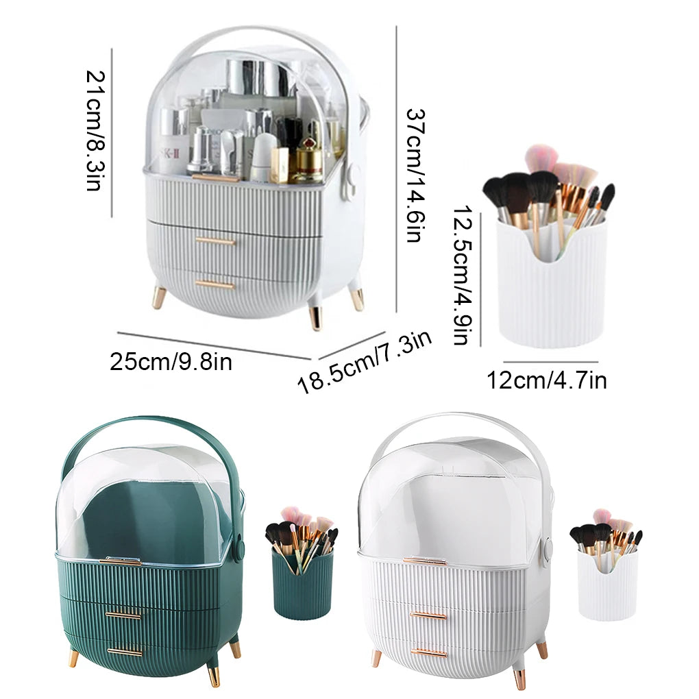 Cosmetic Storage Box Big Capacity Bathroom Waterproof Dustproof Jewelry Makeup Organizer Skin Care Makeup Display Storage Drawer