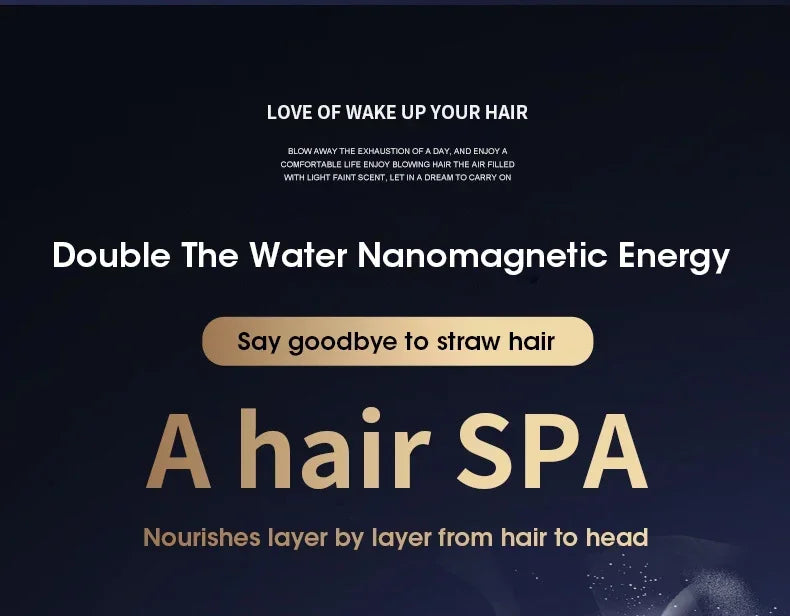 Professional Hair Dryer Strong Wind Salon Dryer Hot Air and Cold Air Wind Negative Ionic Hammer Blower Dry Electric Hair Dryer